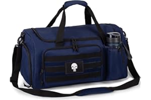 BUNNYCHIC Sac de Sport Tactique 40L pour Homme – Grand Sac Multifonction avec Compartiment à Chaussures et Poche Humide, idéal pour Le Sport, Les Voyages, Le Camping et la randonnée.