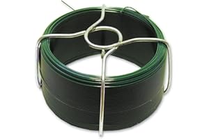 Filpack Chapuis Métallique Fil Acier plastifie Diamètre extérieur Or, Vert, Long. 75 m-Ø 0,8 mm