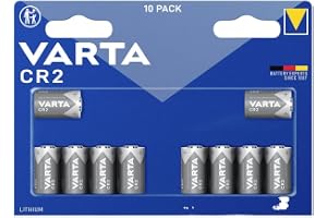 VARTA Batterier CR2, 10 stycken, litium rundcell 3 V, kompakt, för kameror | för digitalkamera, instantkamera, blixt, Ficklampa, medicinska precisionsinstrument eller larmsystem