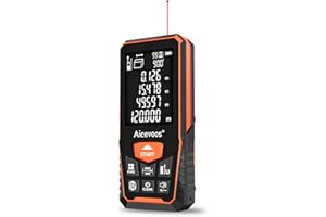 Aicevoos Télémètre Laser, Metre Laser 70m/120m avec Grand écran avec Rétroéclairage, Niveau numérique, Commutation d’unité M/in/ft, Telemetre Laser, Faisceau Rouge