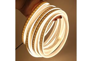 XUNATA 12V Flexible Neon Blanco calido, 3m Impermeable 2835 Tira de LED Strip Light, Luz de la Cuerda para Exterior Fiestas Decoración Party Sign Publicidad Firmar