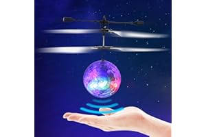EGOFLYYA Flying Orb Ball Toy for Kids Boys Girls Gifts, Flying Space Orb Magic Flying Ball Toy with Colorful Lights Spinner, RC Toy Infrared Induction Remote Controller