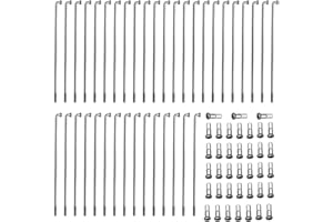 sinzau Lot de 38 Rayons de vélo VTT Spoke avec Rayons 258-283 mm