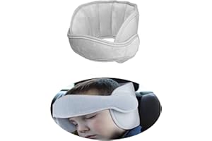 ZOIBV Toddler Headrest Support Band, Head Protection Sleeping, Car Seat Neck Support Adjustable Head Protection Head Holder Child Seat Baby, Suitable for Car Seats, Sleeping Pillow Head Holder, Grey