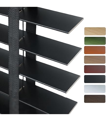 Store Venitien Bois Lamelles 50 Mm Extra Larges, Protection Visuelle Horizontaux Occultants Rideaux, 180 220 80 85 90 95 100 115 120 140 160 170 Stores Vénitiens Intérieurs & Extérieur(Natural