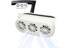 Shurzzesj Ventilateur D'extraction Solaire Pour Voiture,Ventilateur D'extraction Solaire Pour Voiture - Ventilateur solaire de fenêtre, ventilateur de refroidissement de radiateur - Ventilateur de
