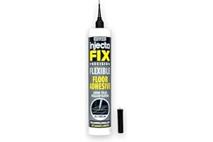 INJECTA FIX Injectafix Precision 300ml - From Floor-Fix Pro - Fix Loose Tiles - For Loose & Hollow Tiles, Wood, LVT & Laminate - Includes Premium Stainless Steel 1.9mm-5mm Adjustable Tip (1)