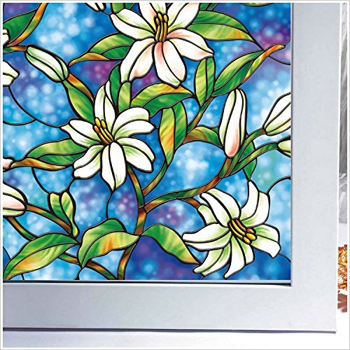 GreenForest bunte statische Window Folie feur Home & Office Fenster Aufkleber 45*200cm/17.7*78.7inches - 4