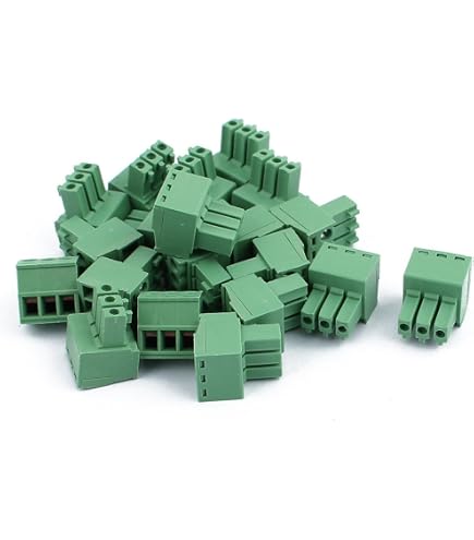 Sourcingmap Lot De 20 Borniers PCB 4 Broches 300V 3.81mm - Connecteur Vis Pour Circuit Imprimé