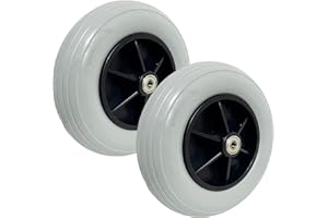 OXFUZZ 8 "X2(200x50), Reemplazo de Rueda Delantera de Silla de Ruedas Eléctrica, Ruedas Grises, Neumáticos Sólidos no Neumáticos, 1 Par