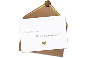 Joli Coon Veux-tu être ma marraine carte - Cadeau marraine - Annonce marraine demand