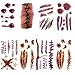 Produktbild EROSPA® 21 Tattoo-Bögen Blut Schnitt-Wunde Kratzer Knochen temporär Halloween