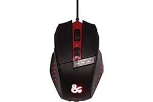 Konix DONJONS ET Dragons - Souris Gaming - Noir et Rouge
