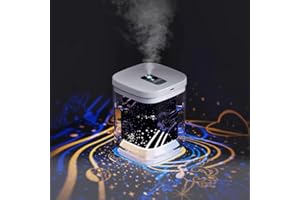 Humidifiers, Beioue 1000ML Humidifier for Bedroom with Night Light, Cool Mist Humidifier Air Humidifier, Humidifiers for Home, Waterless Auto-Off, for Home Baby Bedroom, Yoga, Office, Travel- White