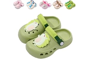 HITOPTEU Kids Clogs Toddler Boys Girls Dinosaur Clogs Children Garden Shoes Beach Pool Shower