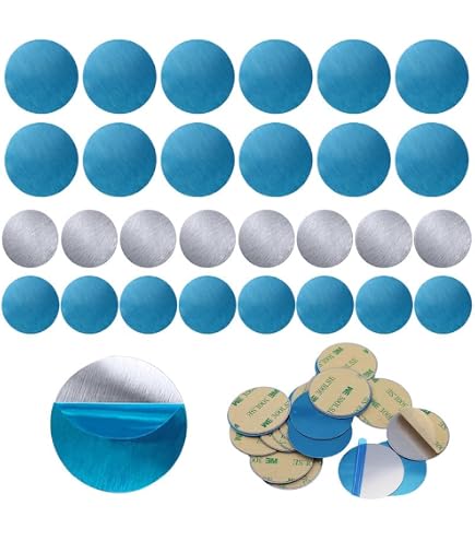 Plaquettes Métalliques Autocollantes 30mm - Lot De 100, Acier Inoxydable, Pour Figurines Tonie, Aimants, Décoration Murale - Adhésif Puissant