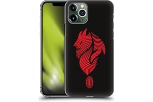 Head Case Designs Licenza Ufficiale AC Milan Logo Grafica Custodia Cover Dura per Parte Posteriore Compatibile con Apple iPhone 11 PRO