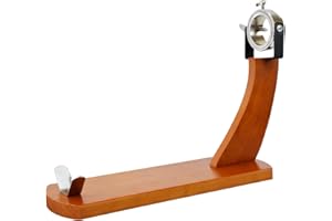 Fackelmann Soporte jamonero Giratorio Profesional para paletilla y jamón, Pino con herrajes cromados, Color Madera Natural, 36,5 x 16,5 x 37,5 cm, 1 ud