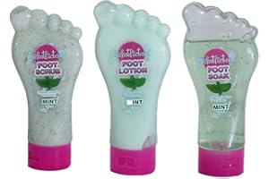 The Foot Factory Soak Lotion Scrub Mint Kit