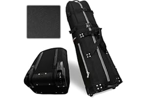 CaddyDaddy New First Class Premium Padded Golf Club Travel Cover with Wheels - Heavy Duty Golf Travel Bag for Airlines