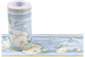 lmoikesz Självhäftande bårder för väggar PVC tapetbårder 10 Meter X 10 cm Tapetkanter Självhäftande bårder för vägg, E