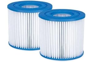 SUMMER WAVES SUMMERWAVES Pool-Filterkartusche Typ D - 2er-Pack, weiß-blau