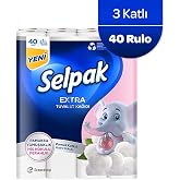 Selpak Extra 40'lı Pamuklu Pudra Kokulu Tuvalet Kağıdı