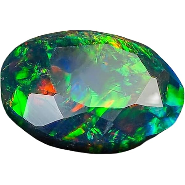 Opale 7 X 5 Mm - Opale Di Fuoco Etiope Nero Naturale - Opale Nero - Foto 3