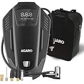 AGARO Primo High Power Digital Tyre Inflator for Car, Air Inflator Car Accessories, 120 Watt Air Pump with 12V Plug, Upto 150
