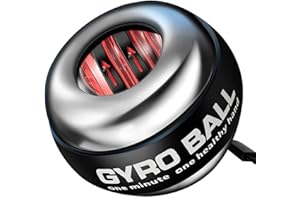 Ezweiji Balle Gyroscopique à Démarrage Automatique pour Poignet,Livré avec Le Sac à Balles d'origine,Exercer Les Muscles de la Main