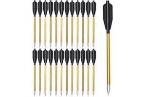 ELONG OUTDOOR Bulloni per Balestra in Alluminio Frecce Punte da Caccia in Acciaio da 6,3 Pollici Frecce da Caccia Bulloni per Balestra Mini Caccia al Bersaglio