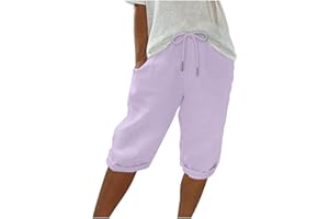 Nuoke Pantalon Fluide Femme Été, Pantalon Femme Fluide, Mes Commandes en Cours de Livraison, Ventes Flash du Jour, Pantacourt Femelle, et Ventes Flash du Jour, Pant Women_1