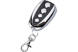 LEYF 1 X Transmisor portátil 433 MHz Puerta de la cochera Control Remoto, Compatible con los Modelos Nice Flor-S, DITEC, V2/Fácil Ajuste/4 Canales