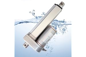 Aocet Attuatore Lineare 12V 24V Elettrico Impermeabile con Fine Corsa Corsa 50mm 100mm 300mm 450mm 500mm 550mm 600mm IP65 per DIY, Tavolo Elevatore, Medica, Camper