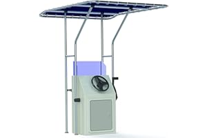 PIMAR MARINE EQUIPMENT PIMAR T Top Professionale in Alluminio Lucido 170x140x200 per console barca e gommone