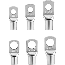 Terminali A Crimpare Per Cavo 6-10 Mm² - Terminale Da 10 Mm - Foto 5