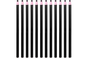 NUOBESTY 12pcs Black Grease Pencils Peel Off Wax Markers Crayon Pencil for Multi Surfaces Marking