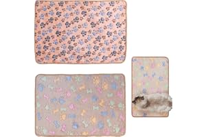 KOLZEMV 2 PCS Coperta Impermeabile per Ghiens Grandi Dimensioni - Coperta Lavabile per Cani e Gatti 60x40 cm, Protettore per Divano in Pile Sherpa, Morbida e Soffice