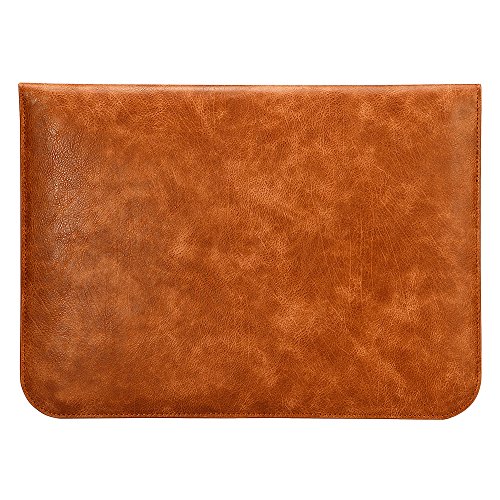 Jisoncase ELEGANT Tasche Macbook Air/ Pro Retina 13,3 Zoll Hülle Weich Schlank Ultrabook Laptop Leder Aktentasche in braun JS-AIR-03D20 - 3