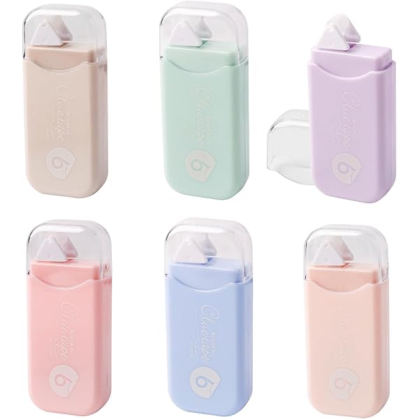 6 Rotoli Colla A Nastro Roller Trasparente 6mm X 6m - Nastro Biadesivo Per Scrapbooking E Artigianato - Foto 11