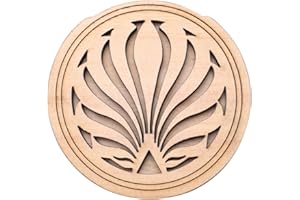 GORGECRAFT 103x105mm Couvercle de Trou de Guitare en Bois Éliminateur de Larsen de Guitare Trou Sonore de Micro en Bois Motif Paon Protecteur de Bloc de Guitare Tampon de Rétroaction avec Éponge