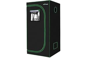 SunStream Grow Tent 80x80x160cm 600D Oxford Cloth High Reflective Mylar Lightproof Waterproof Hydroponic Grow Tents for Indoor Plants (80x80x160cm)