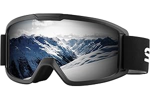 HuoBi Ski Goggles,Snow Sports Goggles Outdoor Ski Goggles,Windproof and Anti-Fog Snowboard Goggles 100% UV Protection,for Bikes Motorbikes Skiing etc,for Men Women Teenagers