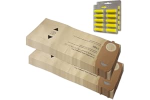 FILTERPROFI SET 20 Sacchi / Sacchetti + 20 Profumini per aspirapolvere Vorwerk Folletto Kobold VK 118, 119, 120, 121, 122, VK118, VK119, VK120, VK121, VK122