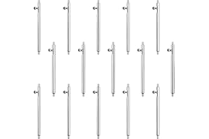 JIYIN 15 Stück Schnellverschluss Federstege, 22mm Federstifte Uhren Federstegwerkzeug Set mit Entriegelungsknopf Uhrband Federstegzange Schnellwechsel Watch Band Pins für Uhren Armbänder