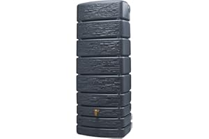 GRAF 4rain® Wandtank Slim Stone Dekor graphite grey 500L