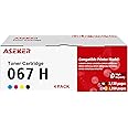 ASEKER 067H 067 H Toner Cartouche 4 Couleurs Compatible Pour Canon I