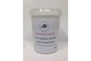 ARTESANÍAS SÁNDALO Polvo cerámico EXADURO para manualidades 1Kg