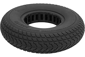 VWPEYY RANNYY Pneumatico per Scooter Elettrico, Pneumatico Solido antideflagrante per Pneumatici in Gomma da 200x50 mm con smorzamento per Scooter Elettrico(Nero)