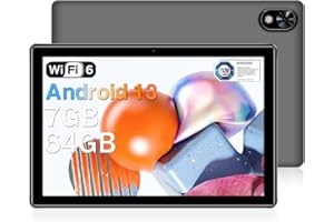 DOOGEE U9 Tablet Baratas y Buenas 2024, 7GB RAM+64GB ROM(TF 1TB) 5060mAh Batería Tablet Infantil Android 13 Pantalla 10.1"HD 1280*800 IPS, 5MP Cámara,3.5mm Jack Auriculares/Type-C/WiFi 6/OTG/BT5-Gris